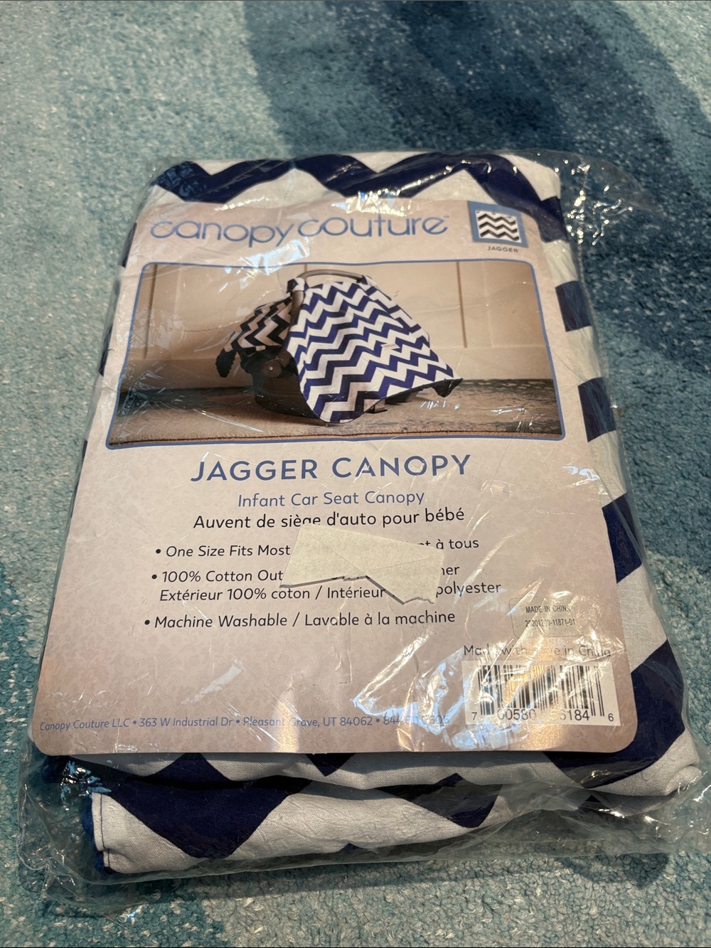 Canopy Couture Jagger Canopy Infant Car Seat Canopy/Cover, New